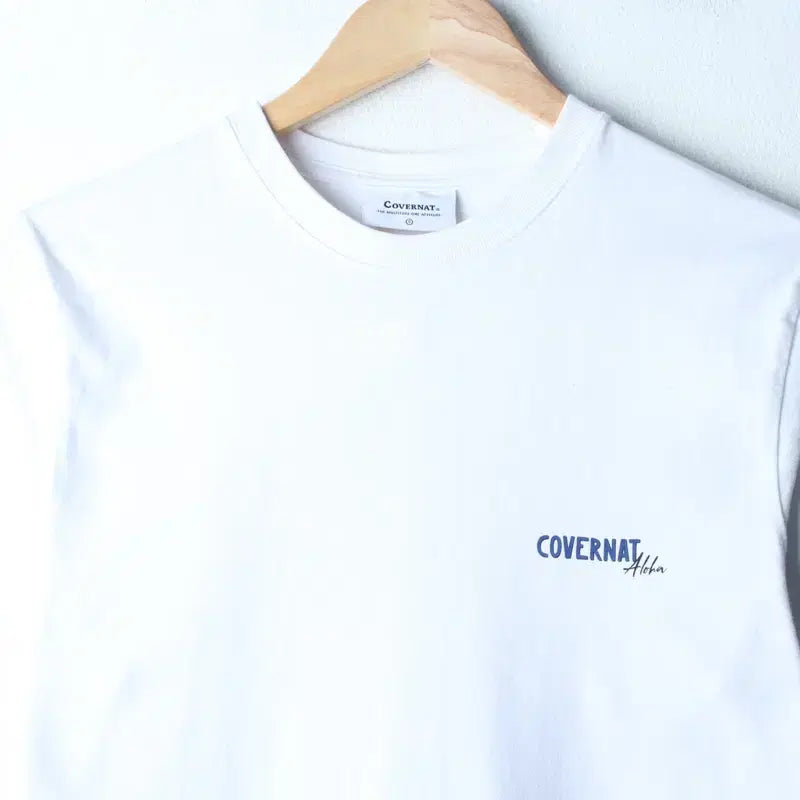 [BUNJANG] Covernat White Old School Back Print T-shirt / (S-M) 커버낫 반팔 티셔츠 백프린팅 화이트 올드스쿨-180F6