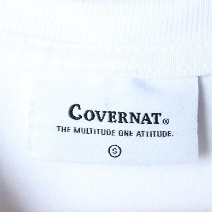 [BUNJANG] Covernat White Old School Back Print T-shirt / (S-M) 커버낫 반팔 티셔츠 백프린팅 화이트 올드스쿨-180F6