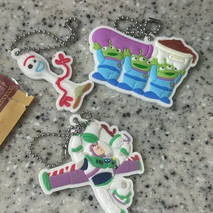 [BUNJANG] Starbucks Toy Story Buzz, Alien, Rex Keyring and Stickers / 스타벅스 토이스토리 키링 / 띠부실