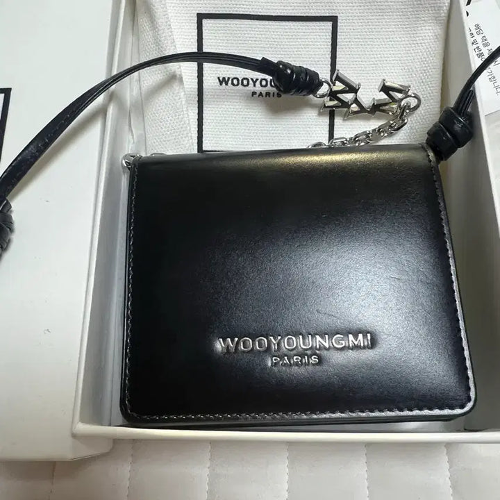 [BUNJANG] Wooyoungmi Cross Leather Wallet / 우영미 크로스 레더 월렛 블랙