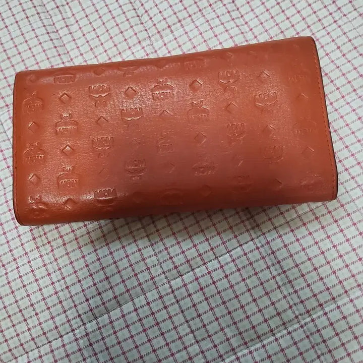 [BUNJANG] MCM Orange Bi-fold Long Wallet / MCM 오렌지색 반지갑 장지갑