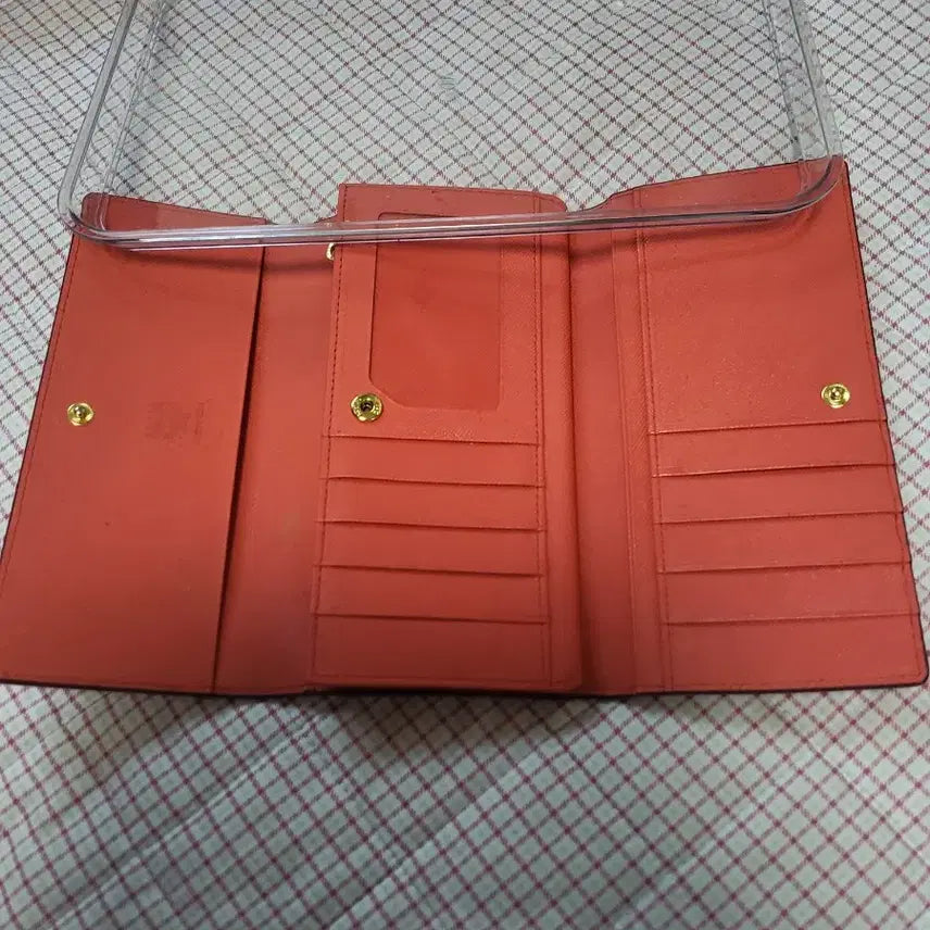 [BUNJANG] MCM Orange Bi-fold Long Wallet / MCM 오렌지색 반지갑 장지갑