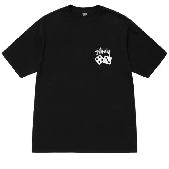 [SOLD OUT] 스투시 다이스 피그먼트 다이드 티셔츠 블랙 2023