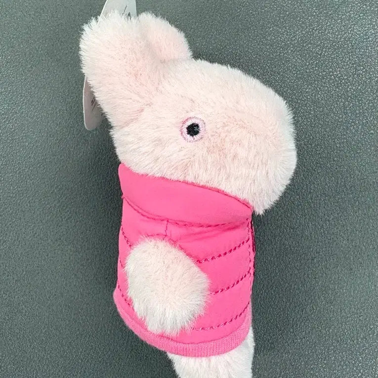 [BUNJANG] Gaspard et Lisa 8cm Padded Vest Rabbit Keychain Doll / (미사용) 가스파드 앤 리사 패딩 인형 키링 8cm