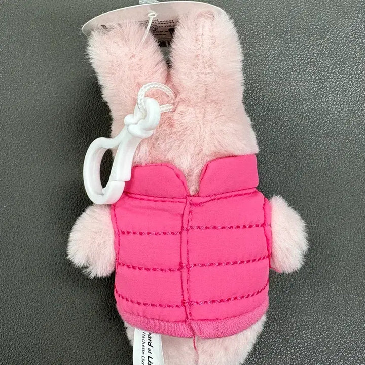 [BUNJANG] Gaspard et Lisa 8cm Padded Vest Rabbit Keychain Doll / (미사용) 가스파드 앤 리사 패딩 인형 키링 8cm