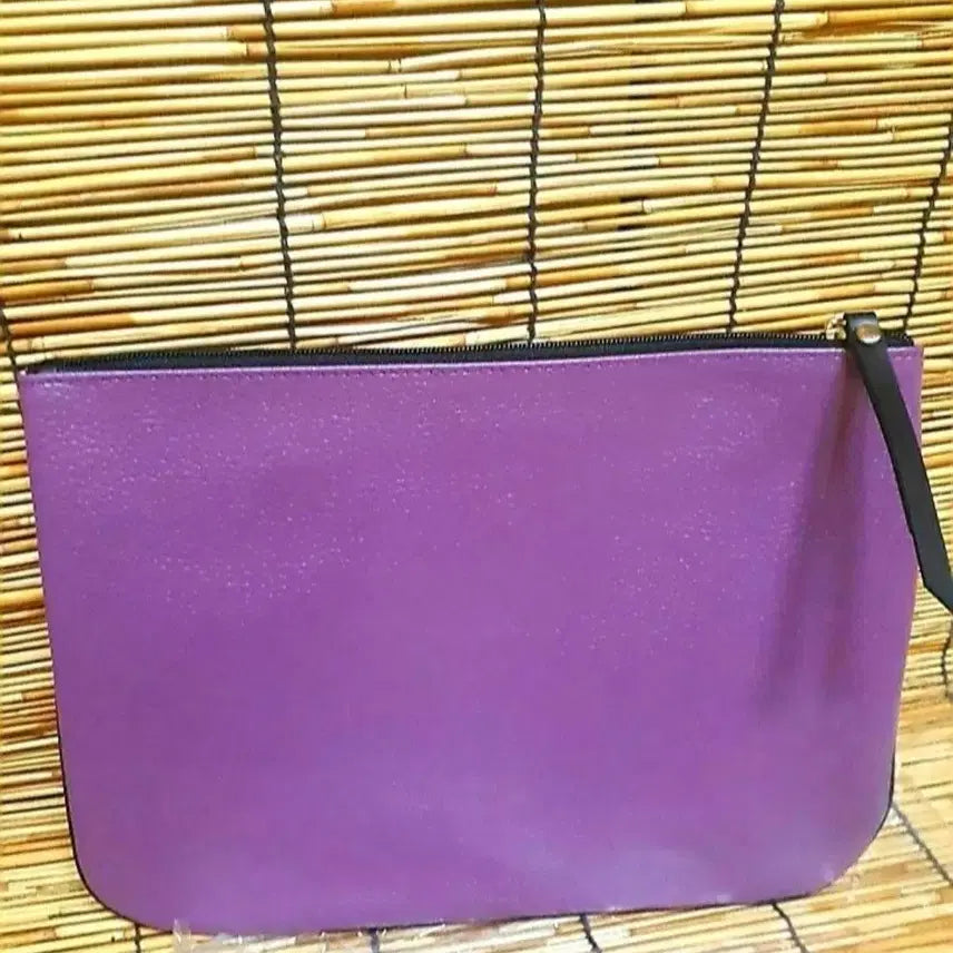 [BUNJANG] St. Scott Purple Leather Clutch Bag / 세인트스코트 퍼플 레더 클러치 백