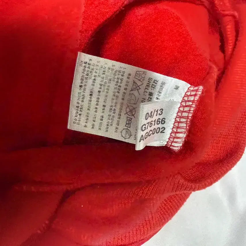 [BUNJANG] Adidas Trefoil Red Orange Fleece Track Top / 아디다스 트레포일 레드 오렌지 기모 트랙탑 95