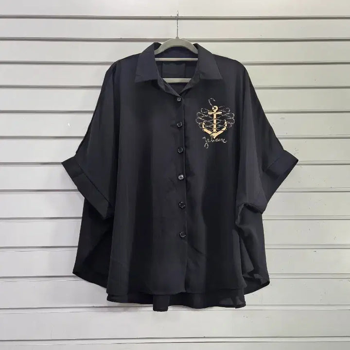 [SOLD OUT] 블랙 오버핏 박시 블라우스/보물찾기천사