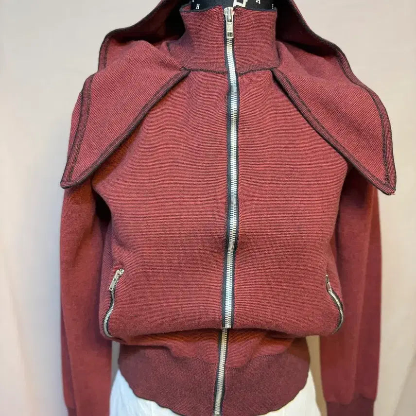 [BUNJANG] Hermes Style Burgundy Jacket / 에느메스 스타일 여성 자켓 버건디 55