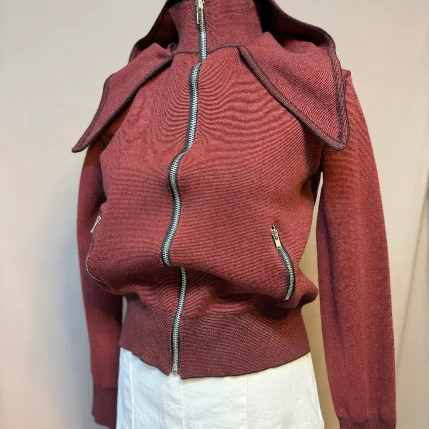 [BUNJANG] Hermes Style Burgundy Jacket / 에느메스 스타일 여성 자켓 버건디 55