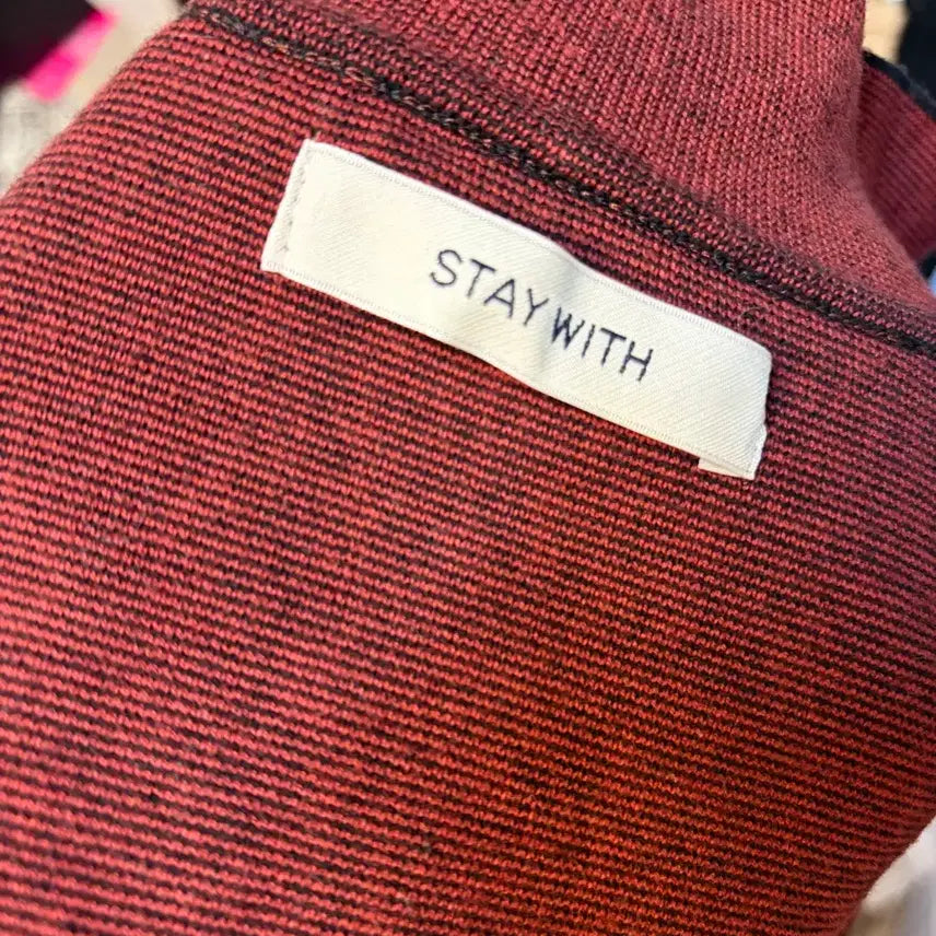 [BUNJANG] Hermes Style Burgundy Jacket / 에느메스 스타일 여성 자켓 버건디 55