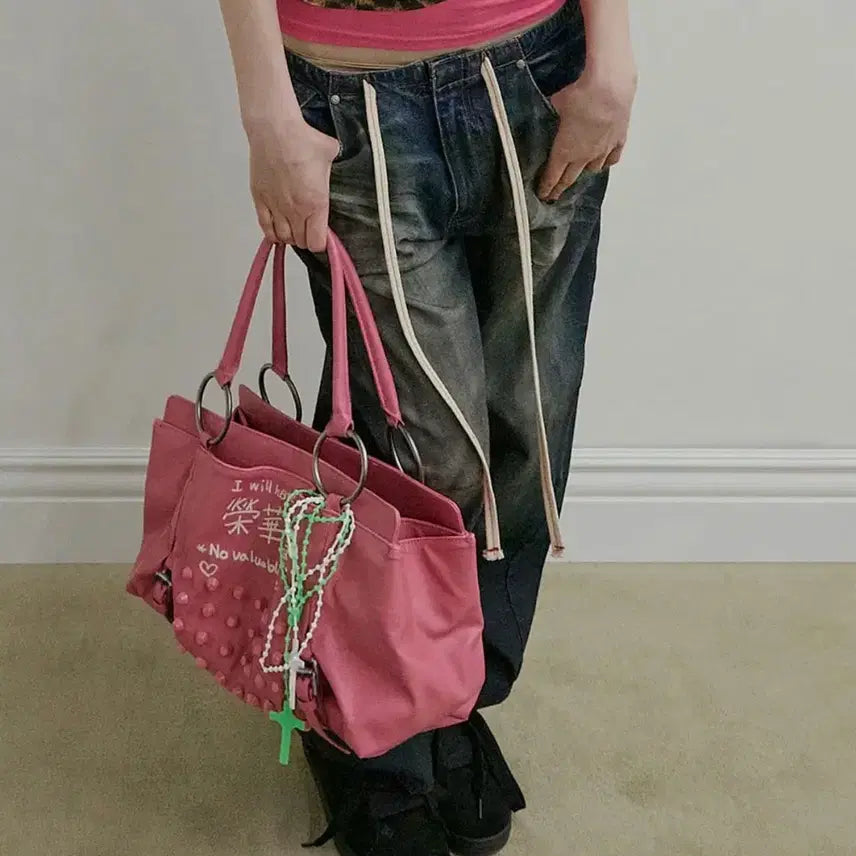 [SOLD OUT] 스컬프터 Millionaire Tote Bag Acid Pink
