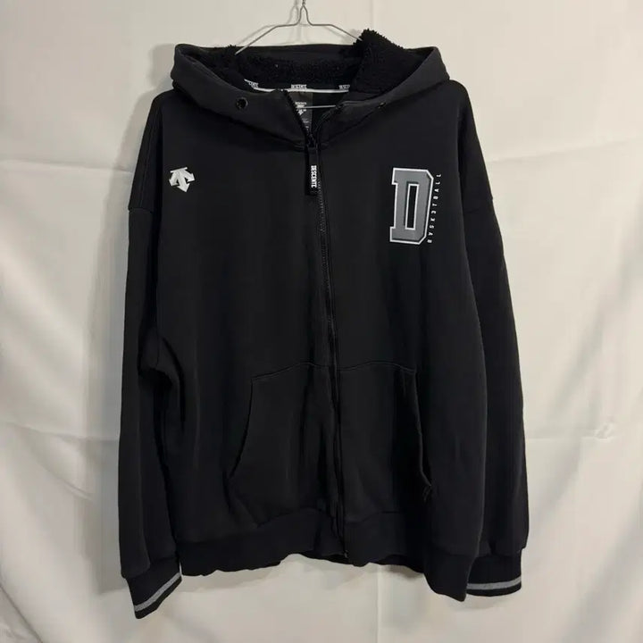 [BUNJANG] Descente Baseball Fleece Hoodie / 데상트 베이스볼 기모 후드집업