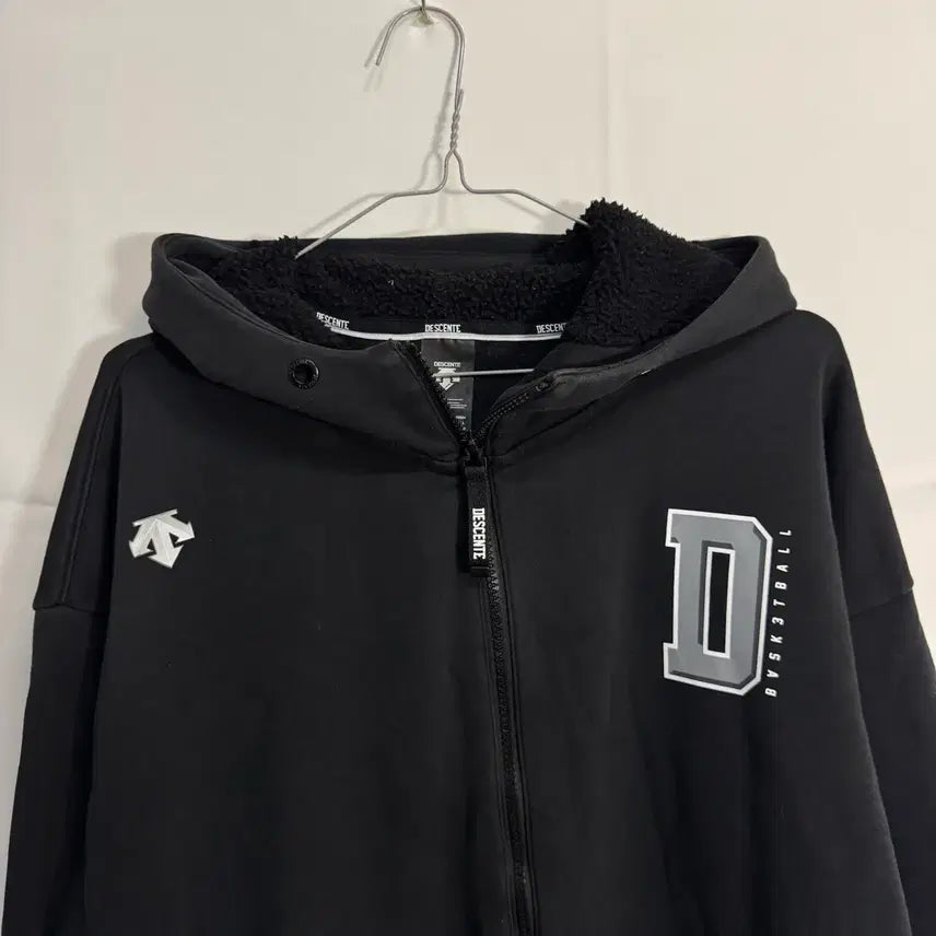 [BUNJANG] Descente Baseball Fleece Hoodie / 데상트 베이스볼 기모 후드집업