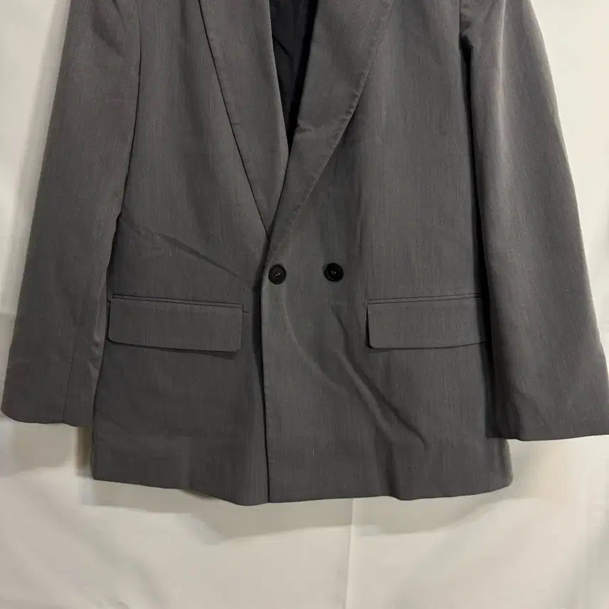 [BUNJANG] ZARA Double Breasted Blazer Gray / 자라 더블 브레스티드 블레이저 그레이