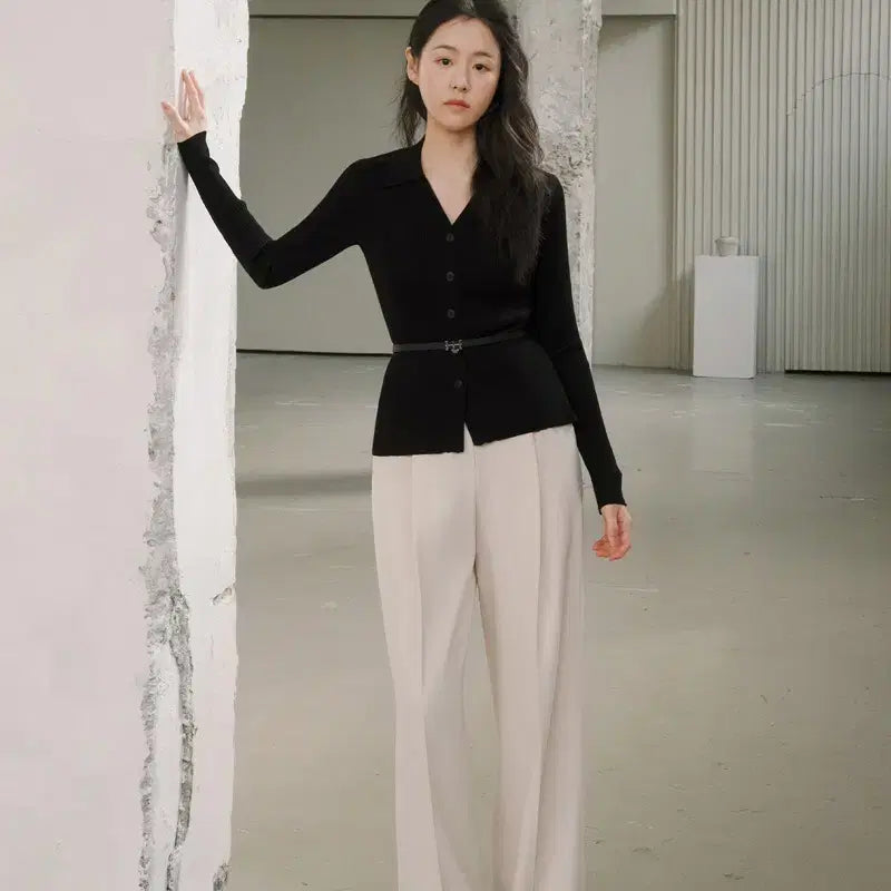 [BUNJANG] Mehvie Jeue Cardigan Black / Mehvie 메비 주에 가디건 블랙