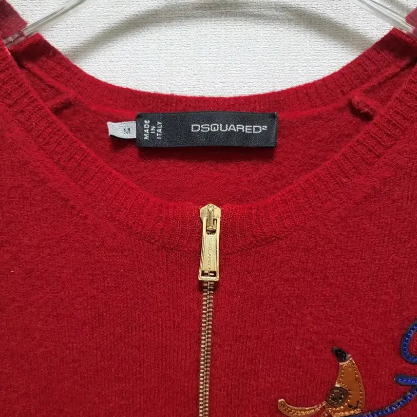 [BUNJANG] Dsquared2 Red Zip-up Cardigan / Dsquared2 레드 자켓 집업 가디건m