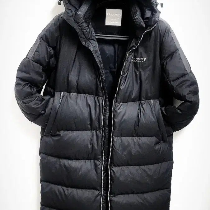 [BUNJANG] Discovery Long Padded Jacket Black 95 / 디스커버리정품 롱패딩 블랙 95
