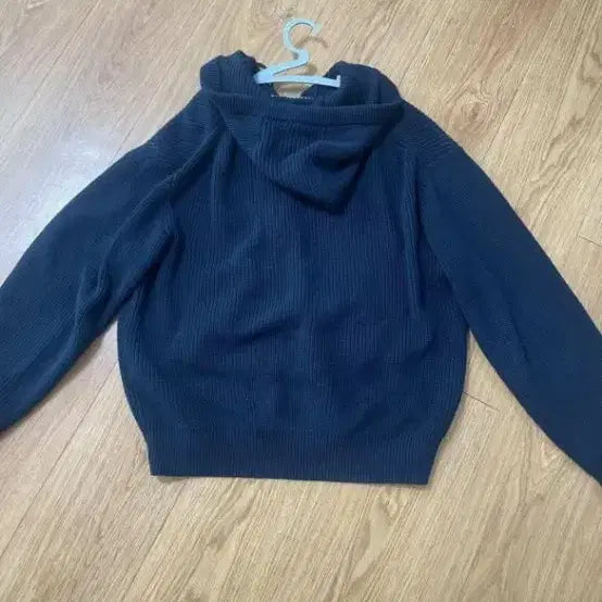[BUNJANG] Musinsa Standard Knit Navy Hooded Cardigan / 네이비 니트 후드집업 가디건