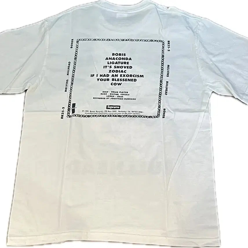 [BUNJANG] Supreme Melvins Bullhead T-Shirt / 슈프림 Melvins Bullhead 반팔 티셔츠