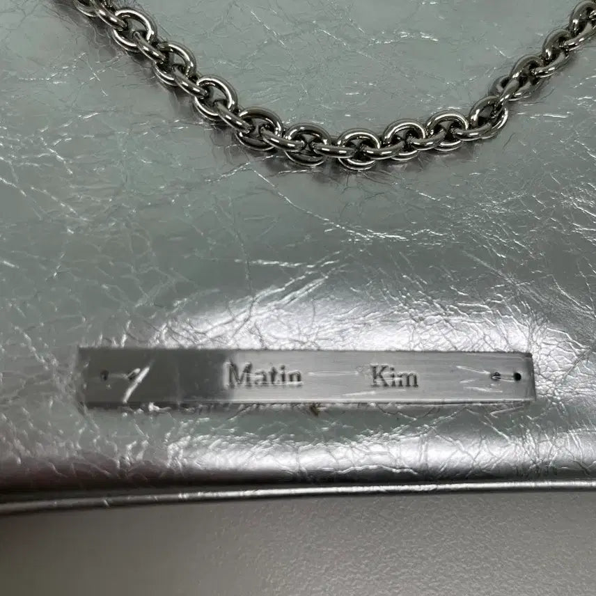 [BUNJANG] Matinkim Glossy Leather Micro Silver Mini Bag / [정품/새상품] 마뗑킴 글로시 레더 마이크로  실버 미니백