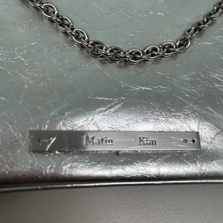 [BUNJANG] Matinkim Glossy Leather Micro Silver Mini Bag / [정품/새상품] 마뗑킴 글로시 레더 마이크로  실버 미니백