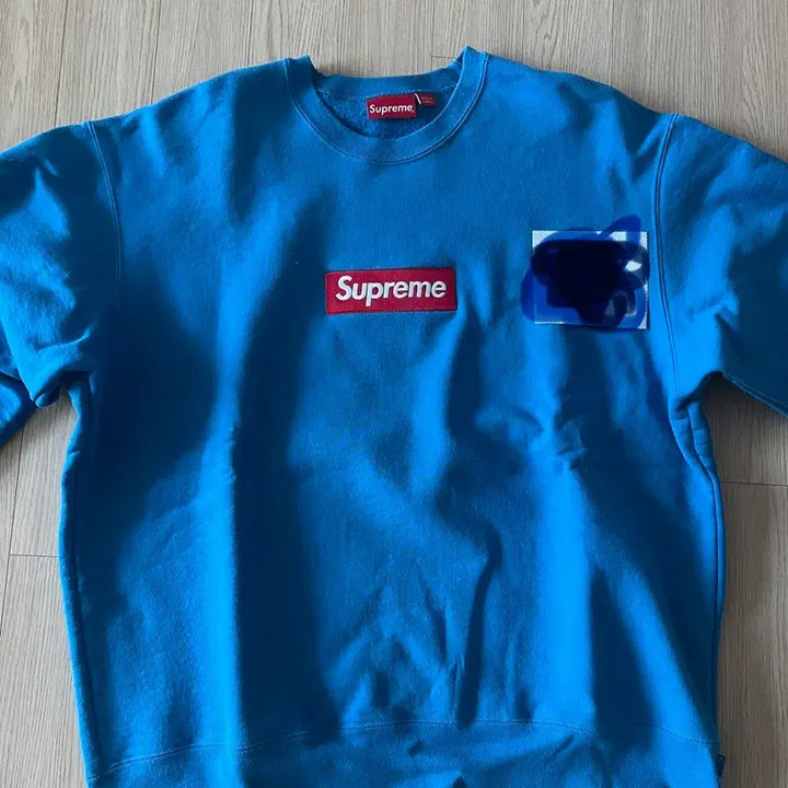 [BUNJANG] Supreme Box Logo Crewneck Blue - 22FW / [XL] 슈프림 박스로고 크루넥 블루 - 22FW