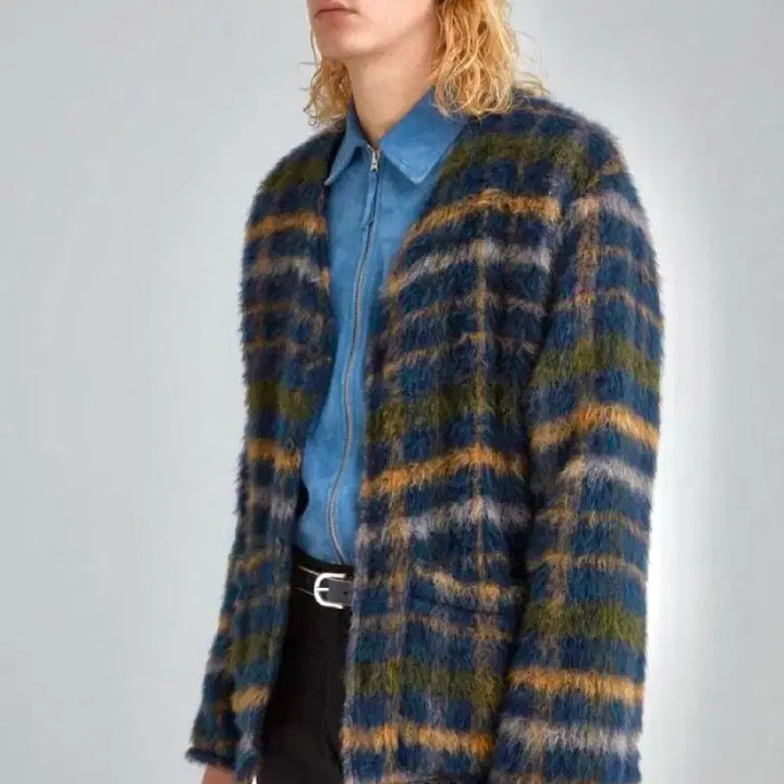 [SOLD OUT] (48) 아워레가시 17FW 체크 모헤어 가디건