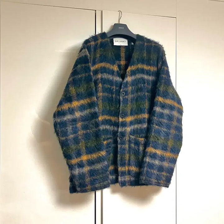 [SOLD OUT] (48) 아워레가시 17FW 체크 모헤어 가디건
