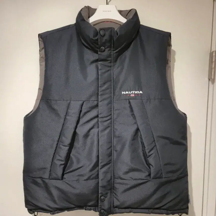 [BUNJANG] Nautica 83 Flag Yacht Reversible Down Vest / [노티카] 83플래그 요트 리버시블 다운베스트 L