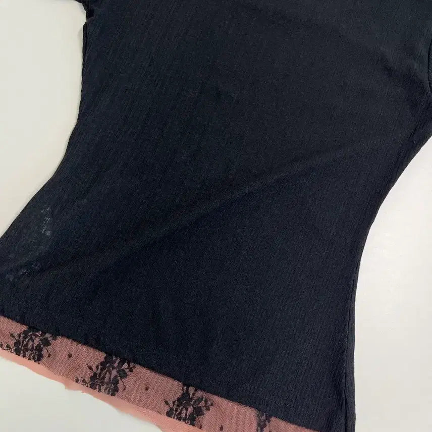 [BUNJANG] Sculptor Triple Lace Layered T-Shirt / [정품/새상품] 스컬프터 트리플 레이스 레이어드 티셔츠