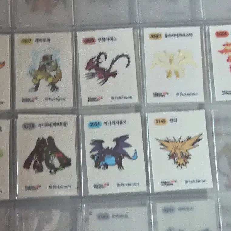 [BUNJANG] Pokemon Season 5 Tteokbokki Sticker Set / 무배가능 포켓몬 띠부씰 시즌5 전설모음