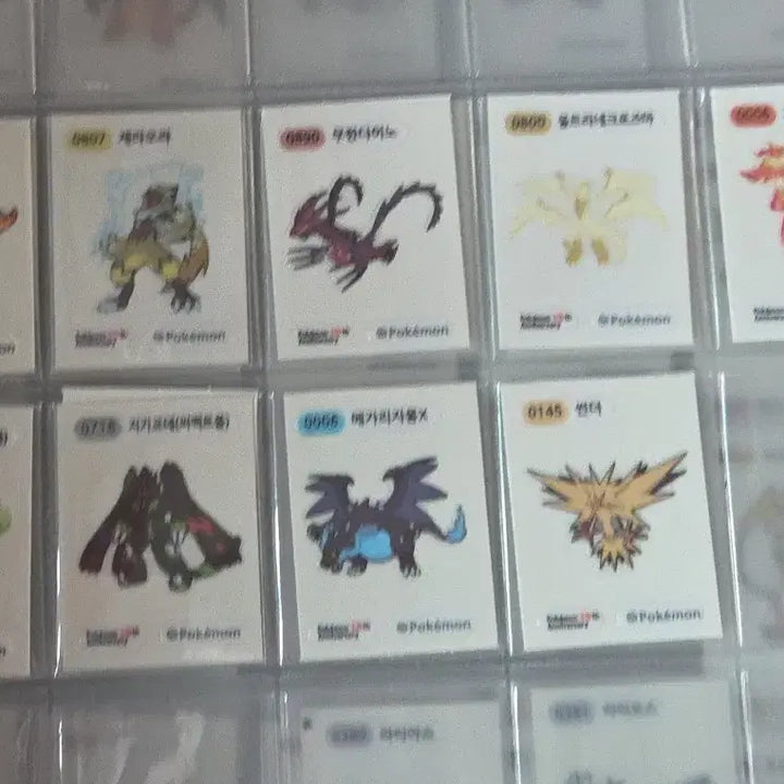 [BUNJANG] Pokemon Season 5 Tteokbokki Sticker Set / 무배가능 포켓몬 띠부씰 시즌5 전설모음