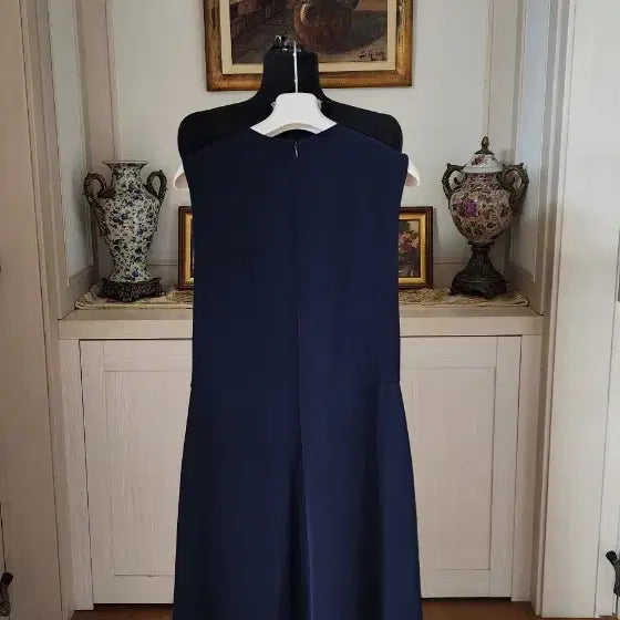 [BUNJANG] 8 Seconds Navy Long Pleated Dress / 8세컨즈  네이비색 롱원피스
