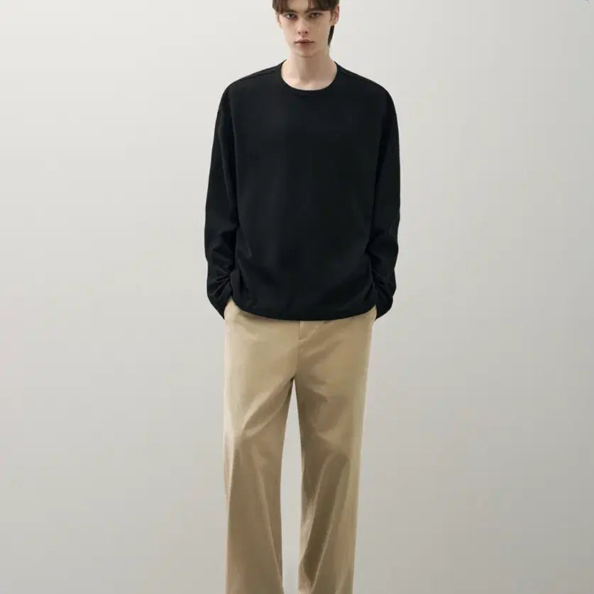 [SOLD OUT] (새상품)(L) [패션플래닛X드로우핏] 세미 와이드 치노 팬츠 BEIGE