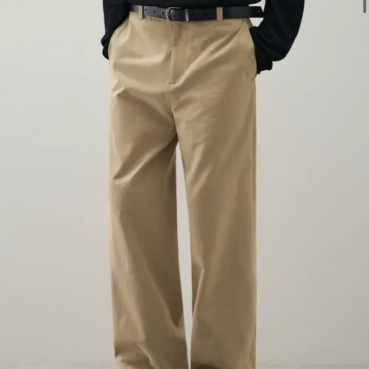 [SOLD OUT] (새상품)(L) [패션플래닛X드로우핏] 세미 와이드 치노 팬츠 BEIGE