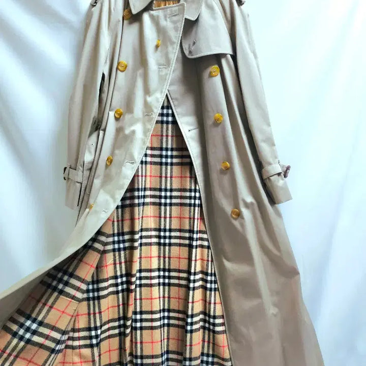 [BUNJANG] LACBLANC Trench Dress Coat with Belt / LACBLANC 트렌치 원피스 코트 +벨트포함
