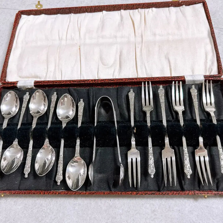 [BUNJANG] Silver Plate Cutlery Full Set / 실버플레이트 수저포크 풀세트