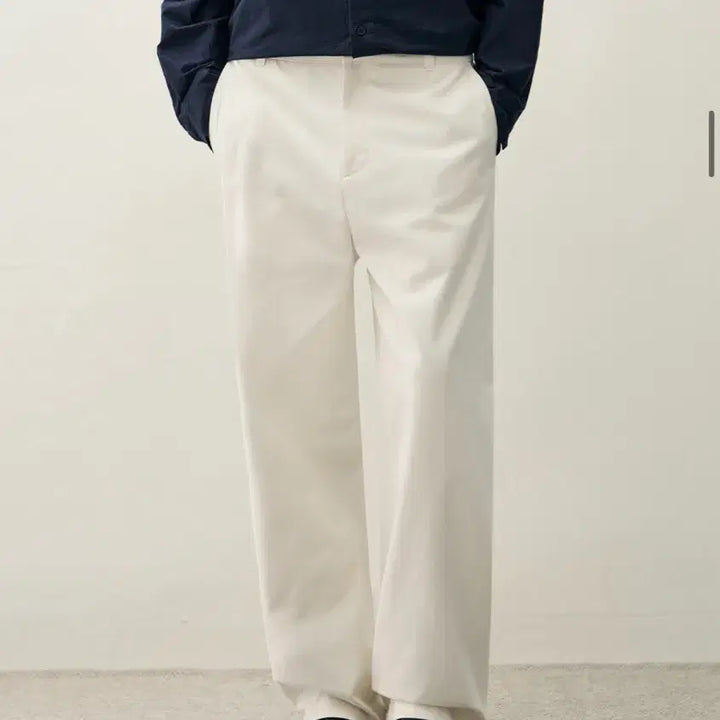 [SOLD OUT] (새상품)(L) [패션플래닛X드로우핏] 세미 와이드 치노 팬츠 IVORY