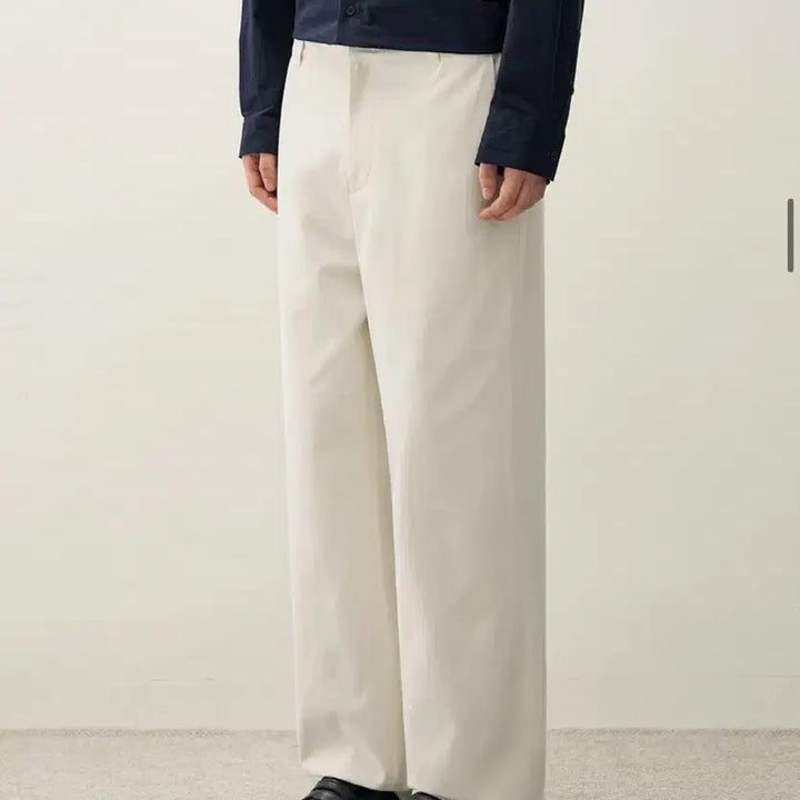 [SOLD OUT] (새상품)(L) [패션플래닛X드로우핏] 세미 와이드 치노 팬츠 IVORY