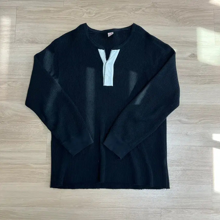 [SOLD OUT] [XL] 리얼맥코이 볼파크 와플 헨리넥