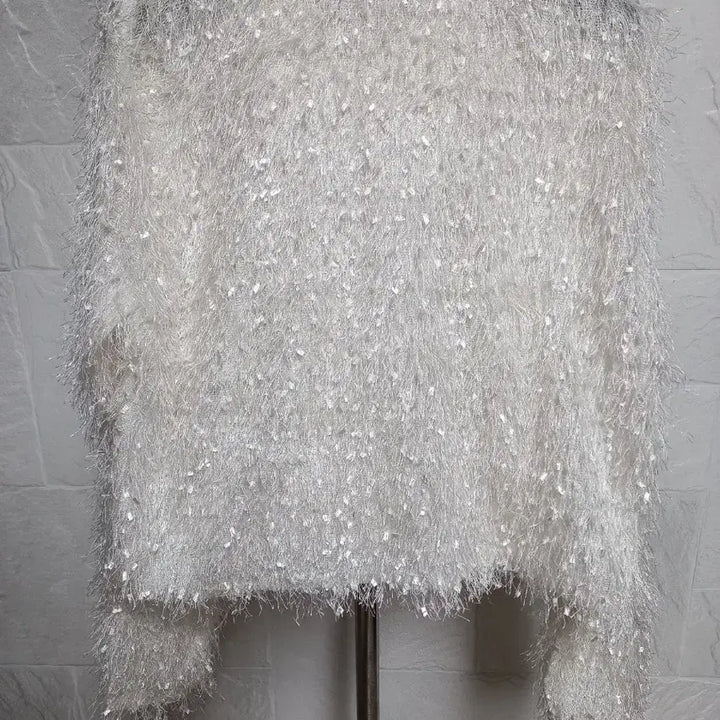 [BUNJANG] See-through Feather Cardigan / 시스루 깃털 가디건