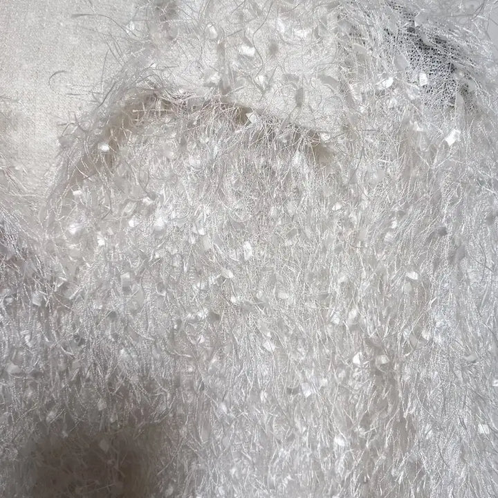 [BUNJANG] See-through Feather Cardigan / 시스루 깃털 가디건