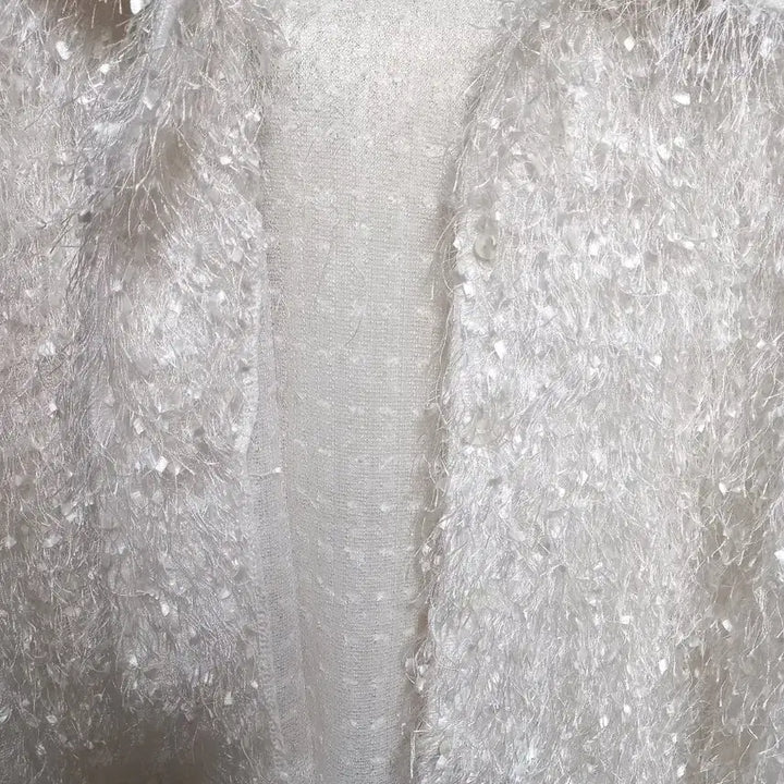 [BUNJANG] See-through Feather Cardigan / 시스루 깃털 가디건