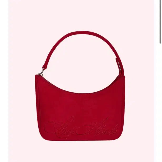 [BUNJANG] Attends Suede Top Handle Bag (Red) / attends 어텐즈 스웨이드 탑 핸들 백(레드)