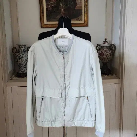 [BUNJANG] ZIOZIA Bomber Jacket Light Blue / 지오지아 봄버자켓  라이트블루