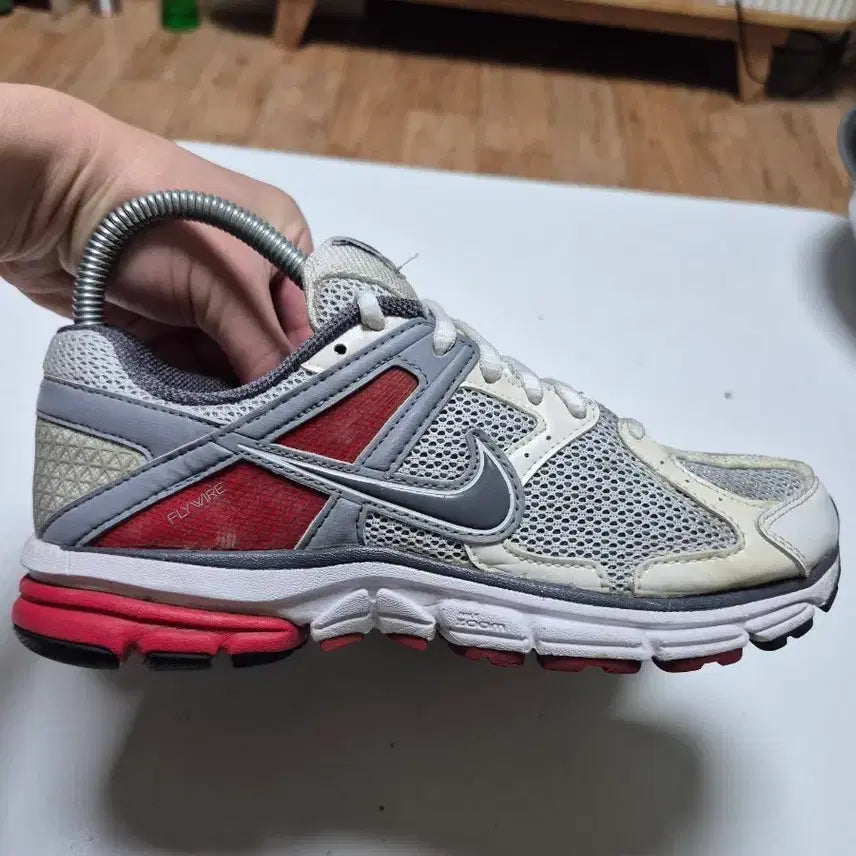 [BUNJANG] Nike Flywire Running Shoes - White/Red / 나이키 플라이와이어 런닝화 화이트/레드