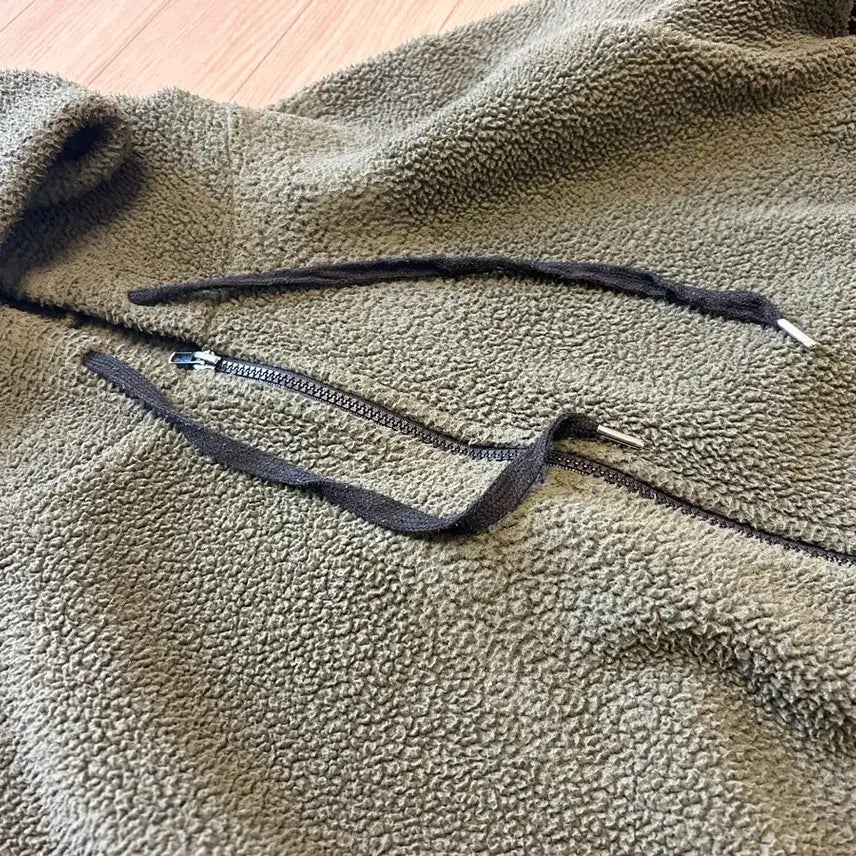 [BUNJANG] Deep Green Fleece Jogger Set / 딥그린 플리스 조거셋업