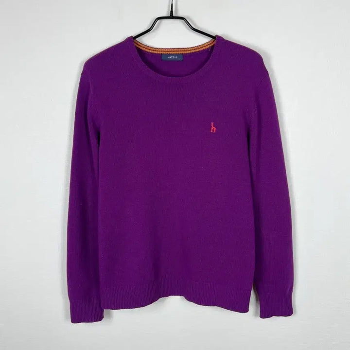 [BUNJANG] Hazzys Purple Round Knit Sweater (Men&