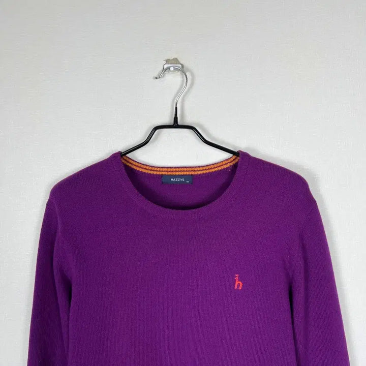 [BUNJANG] Hazzys Purple Round Knit Sweater (Men&